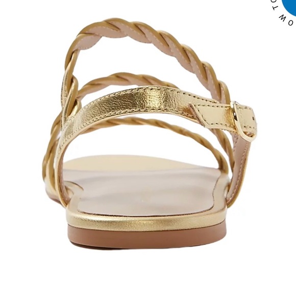 STUART WEITZMAN
Gold Twistie Flat Sandals- Luxury - Picture 3 of 6
